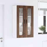 vidaXL Stenska kuhinjska omarica s polico Rjav hrast 60 x 31 x 100 cm | Shoptok.si