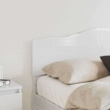 Uzglavlje s uzglavljem Sjajno bijelo 135 cm Konstruirano drvo | shoptok.hr