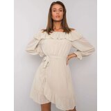 Och Bella Dress-TW-SK-BI-1203.72P-light beige | Shoptok.si