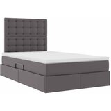 Krevet s od storage s madracem Siva 120 x 200 cm Lažna koža | Eponuda.ba