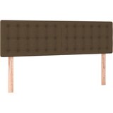  LED uzglavlje tamnosmeđe 144x5x78/88 cm od tkanine | shoptok.hr