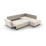 Cosmopolitan Design Bež baršunasti sklopiva/s prostorom za odlaganje kutna garnitura (s desnim kutom/u obliku slova L) Kyoto – | shoptok.hr