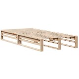 vidaXL Posteljni okvir 100x200 cm trdna borovina, (21292487) | Shoptok.si