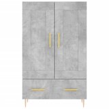  Visoka komoda boja betona 69,5 x 31 x 115 cm konstruirano drvo | shoptok.hr