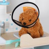 Kinder Home Dječja veterinarska klinika igračka – drveni veterinarski centar s priborom i plišanim psom, 89 × 57 × 30 cm | shoptok.hr