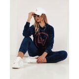 DStreet Welurowy komplet damski VIP PRIVATE granatowy | Shoptok.si