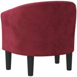 vidaXL Fotelja crvena boja vina baršunasta | shoptok.hr