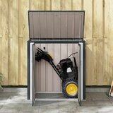  Kutija za spremanje u vrtu Crna 101 5 x 57 x 100 5 cm Čelik | shoptok.hr