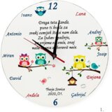  Personalizirani zidni satovi – Unikatni dar zahvalnosti za učiteljice i tete u vrtiću - 1. - 17911 | shoptok.hr