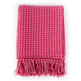  The Living Store Pregrinjalo iz bombaža kvadrati 220x250 cm roza - Odeja, (21456230) | Shoptok.si