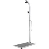  Vrtni tuš sa sivom bazom 220 cm aluminijski | shoptok.hr