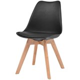  Jedilni stoli 6 kosov črna plastika, (20700781) | Shoptok.si