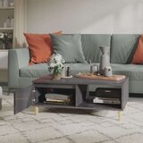  Stolić za kavu visoki sjaj sivi 90 x 60 x 35 cm od iverice | shoptok.hr