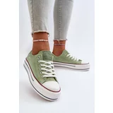 Kesi Women's sneakers with thick soles Lee Cooper green