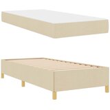  Krevetna konstrukcija Krema 100 x 200 cm tkanina | shoptok.hr