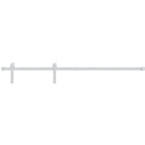  Drsna vrata s kompletom vodil 90x210 cm trdna borovina, (20804503) | Shoptok.si