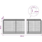  Gabion s 5 mm žicom i mrežom 5x5 cm 800x100x100 cm | shoptok.hr