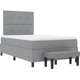 Krevet s opruga kutije Svijetlo siva 120 x 190 cm tkanina | shoptok.hr