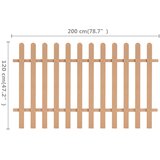  Ograda od kolaca WPC 200 x 120 cm | shoptok.hr