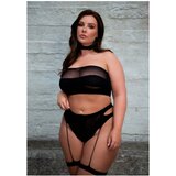 Le Désir Plus Size - 3-delni komplet spodnjega perila - črna (XL-4XL) | Shoptok.si