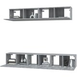  5-dijelni set TV ormarića sivog sonome konstruirano drvo | Eponuda.com