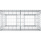  Gabionski uzdignuti krevet Srebrno 100 x 50 x 60 cm - 100 x 50 x 60 cm | shoptok.hr