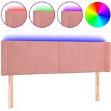 The Living Store led posteljno vzglavje roza 147x16x78/88 cm žamet - led vzglavje, (21495398) | Shoptok.si