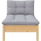  3-dijelna vrtna garnitura sa sivim jastucima masivna borovina | shoptok.hr