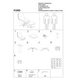  Fotelja FORD - Baršunasta tkanina - tirkizna | shoptok.hr