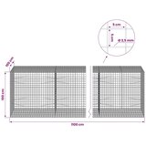  Gabion s žicom debljine 3 5 mm i mrežom 5x5 cm 1100x100x100 cm - 100 cm 100 cm 1100 cm | shoptok.hr