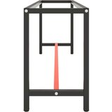  Za radni stol mat crni i mat crveni 210x50x79 cm metalni | shoptok.hr