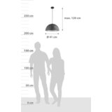 Globo Xirena I Okrugla viseća svjetiljka (Visina: 120 cm) | shoptok.hr