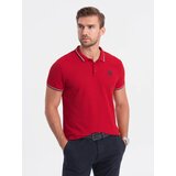 Ombre Men's polo shirt with contrast trim u