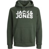 Jack & Jones Muški duks 12152840, Tamnozeleni Cene