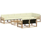  Set vanjskih sofa 9 kom. Bijela i krem | shoptok.hr