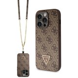 Guess HARDCASE CROSSBODY OVITEK ZA IPHONE 15 PRO 6.1 RJAV 4G LOGO KOVINSKI, (21834492) Cene