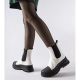 Gemre White ankle boots on a sporty sole Ermanno | Shoptok.si