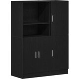 vidaXL 2-dijelni set kuhinjskih ormarića od crnog konstruiranog drva | shoptok.hr