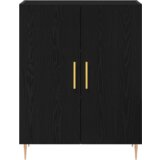  Visoki ormar Crni hrast 69.5x34x180 cm Inženjersko drvo | shoptok.hr