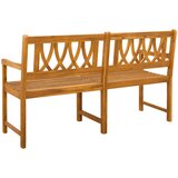  Vanjska klupa Prirodna 150 x 55,5 x 90 cm Čvrsto drvo akacije | shoptok.hr