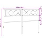  Metalno uzglavlje crno 120 cm | shoptok.hr