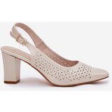 Sergio Leone Perforated Sandals With Pointed Toes On A Heel | Shoptok.si