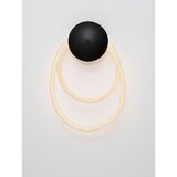 Nova Luce Bela/mat črna jeklena LED stenska svetilka Ilane – | Shoptok.si