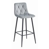 NADO hocker - srebrno siv žamet / črne noge x 1, (22126077) | Shoptok.si