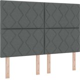  Postelja z vzmetnico z vzmetnico Temno siva 140 x 200 cm blago, (5000128683) | Shoptok.si