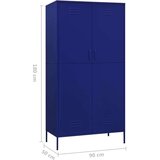 vidaXL Ormar modri 90 x 50 x 180 cm čelični | Eponuda.com