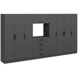 Hanah home Ormar Minar Kale-7831, 405x210x52 cm, Antracit | Eponuda.ba