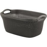Curver Temno rjav koš za perilo Knit Lungo Cene