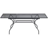  Produživi Mrežasti Stol za Jelo Antracit 212 x 90 x 76 cm Čelik | Eponuda.com