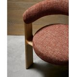 Kave Home Jedilni stol iz masivnega jesena v barvi terakote Granite – | Shoptok.si